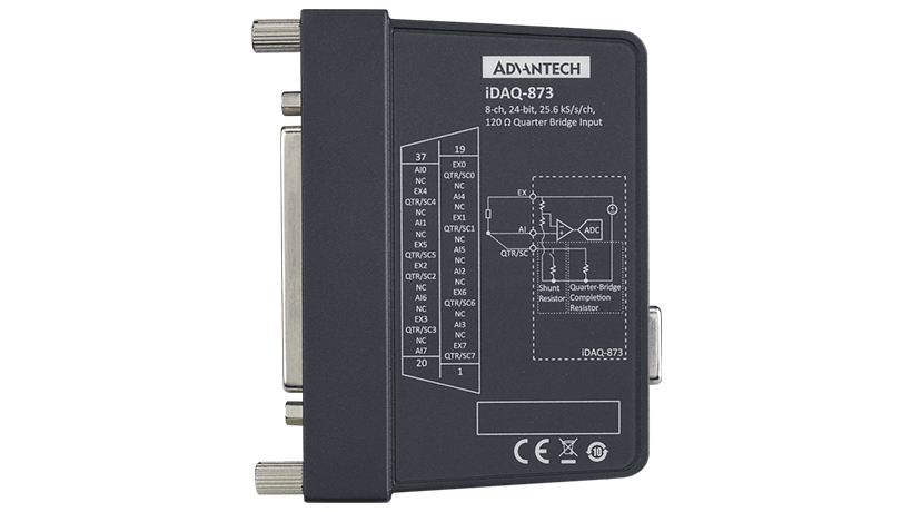 8-ch, 120Ohm Quarter-bridge Input iDAQ Module